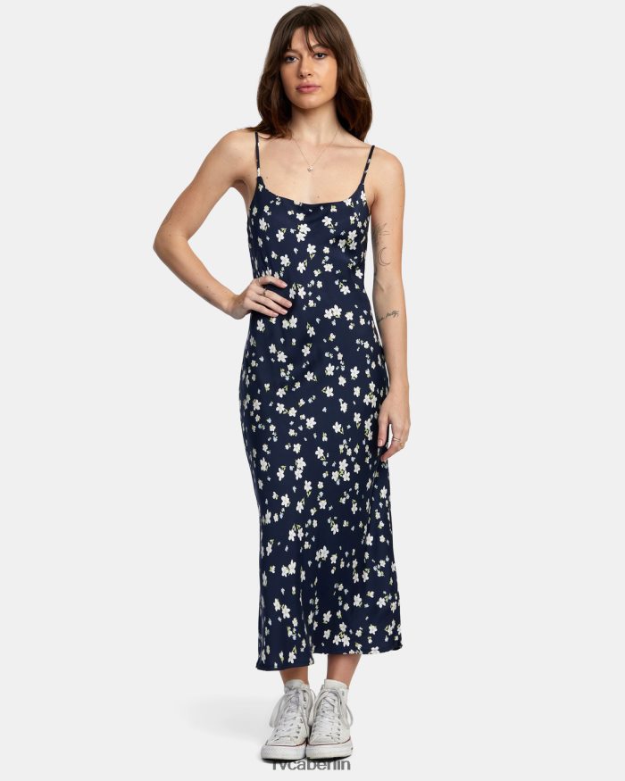 RVCA Mädchen-Midikleid BF4L8X1605 Kleidung stimmungsvolles Blau Frauen