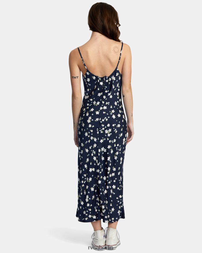 RVCA Mädchen-Midikleid BF4L8X1605 Kleidung stimmungsvolles Blau Frauen