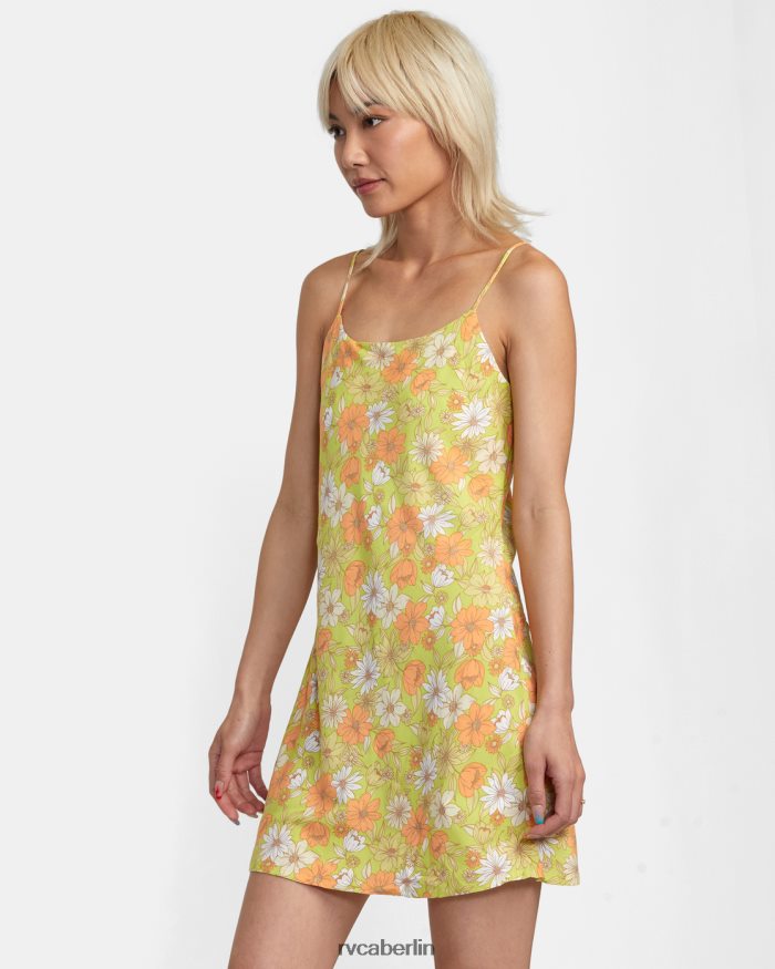 RVCA Macarthur-Midikleid BF4L8X1438 Kleidung Limeade Frauen