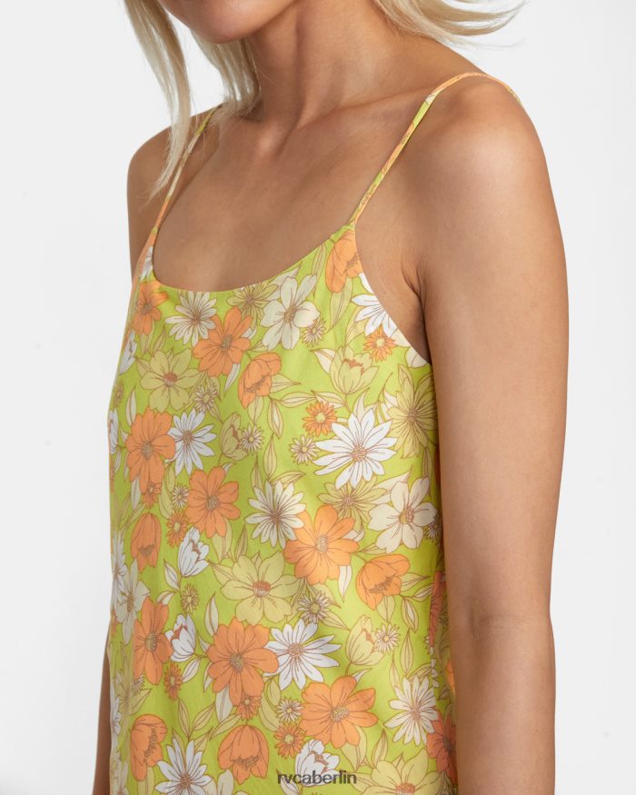 RVCA Macarthur-Midikleid BF4L8X1438 Kleidung Limeade Frauen