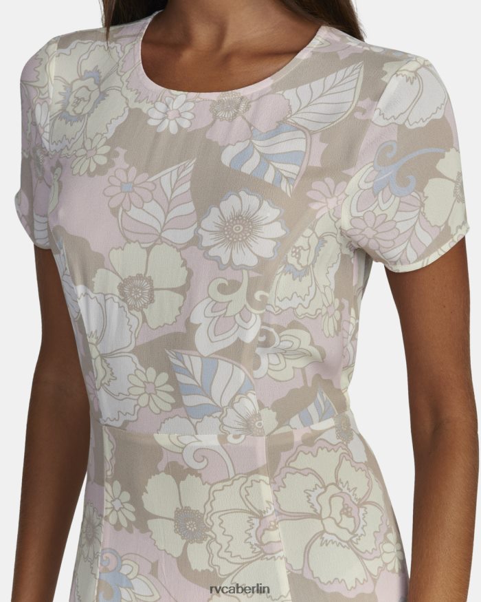 RVCA Maxikleid zum Mittagessen BF4L8X1694 Kleidung dunkles Khaki Frauen