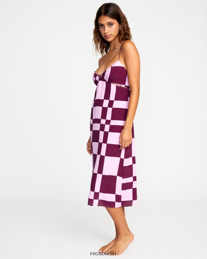 RVCA Midikleid ohne Urteil BF4L8X1475 Kleidung Orchidee Frauen