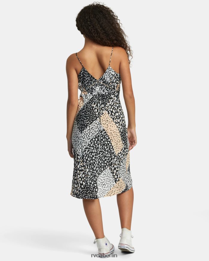 RVCA Oh Herr, Midikleid BF4L8X1206 Kleidung Schwarz Frauen