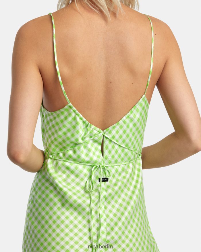 RVCA Oh Herr, Midikleid BF4L8X1364 Kleidung grüner Blitz Frauen