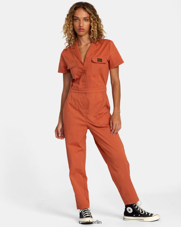 RVCA Overall aus der Rezessionskollektion BF4L8X1018 Kleidung Sandelholz Frauen