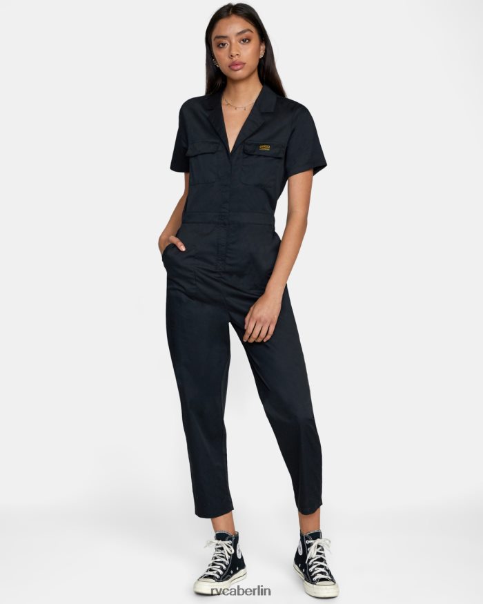 RVCA Overall aus der Rezessionskollektion BF4L8X833 Kleidung Schwarz Frauen