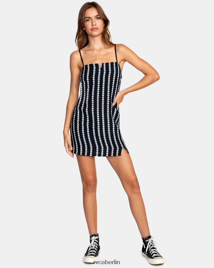 RVCA Pariser Minikleid BF4L8X1507 Kleidung Schwarz Frauen