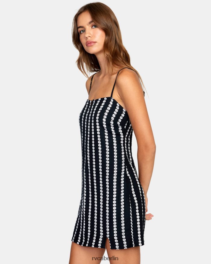 RVCA Pariser Minikleid BF4L8X1507 Kleidung Schwarz Frauen