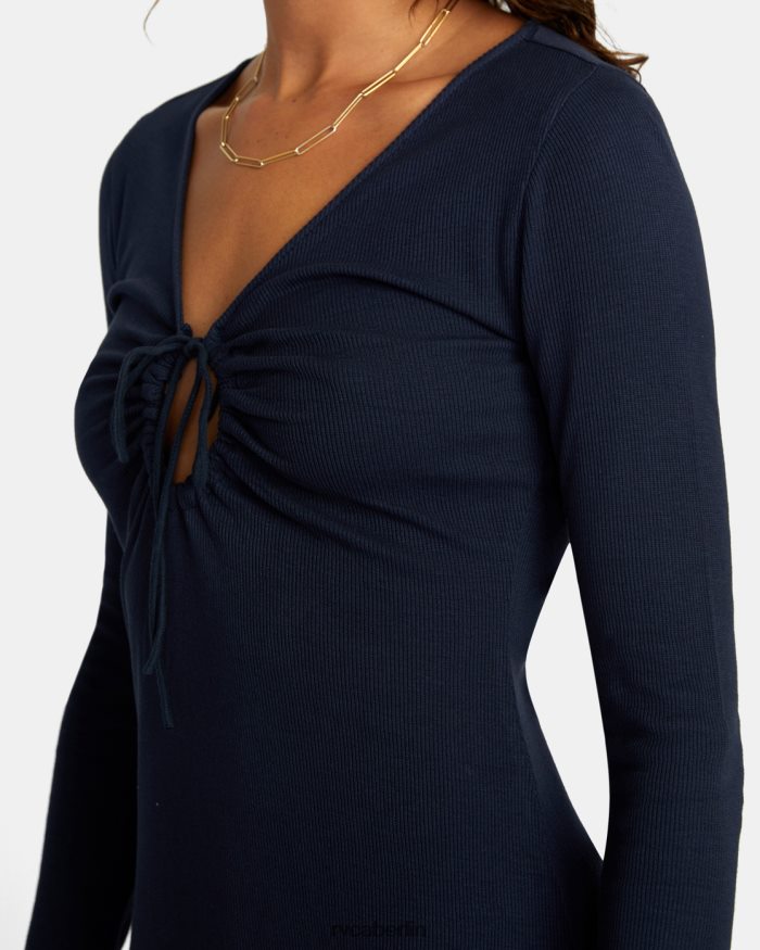 RVCA Rosie-Kleid BF4L8X1635 Kleidung Mitternacht Frauen