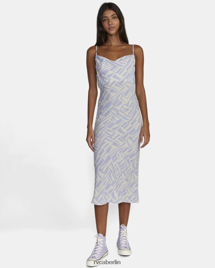 RVCA Sinclair Midikleid BF4L8X1654 Kleidung kosmischer Himmel Frauen