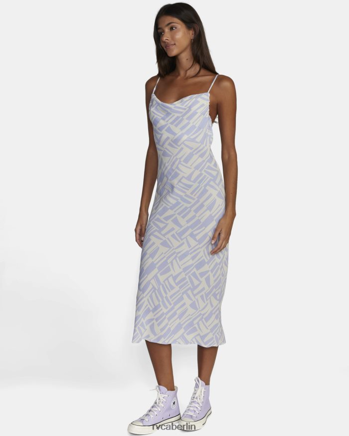 RVCA Sinclair Midikleid BF4L8X1654 Kleidung kosmischer Himmel Frauen