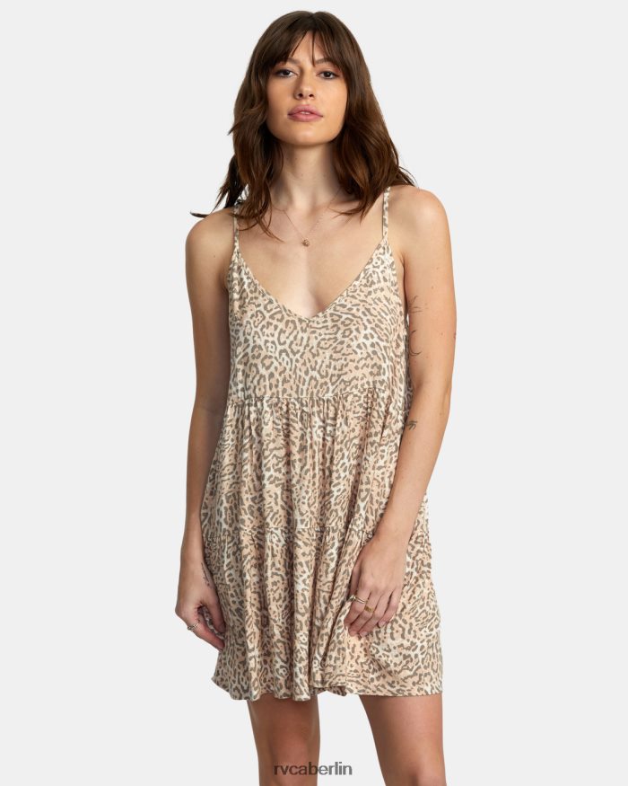 RVCA Slice-Minikleid BF4L8X1426 Kleidung Creme Frauen
