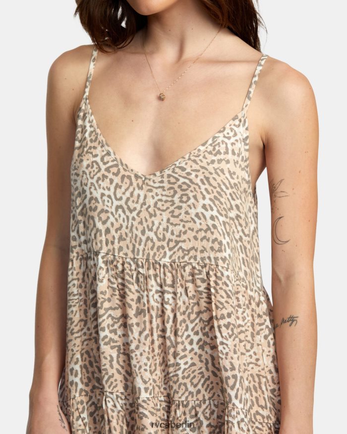 RVCA Slice-Minikleid BF4L8X1426 Kleidung Creme Frauen