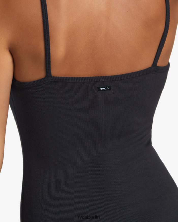 RVCA Slink-Midikleid BF4L8X1226 Kleidung Schwarz Frauen