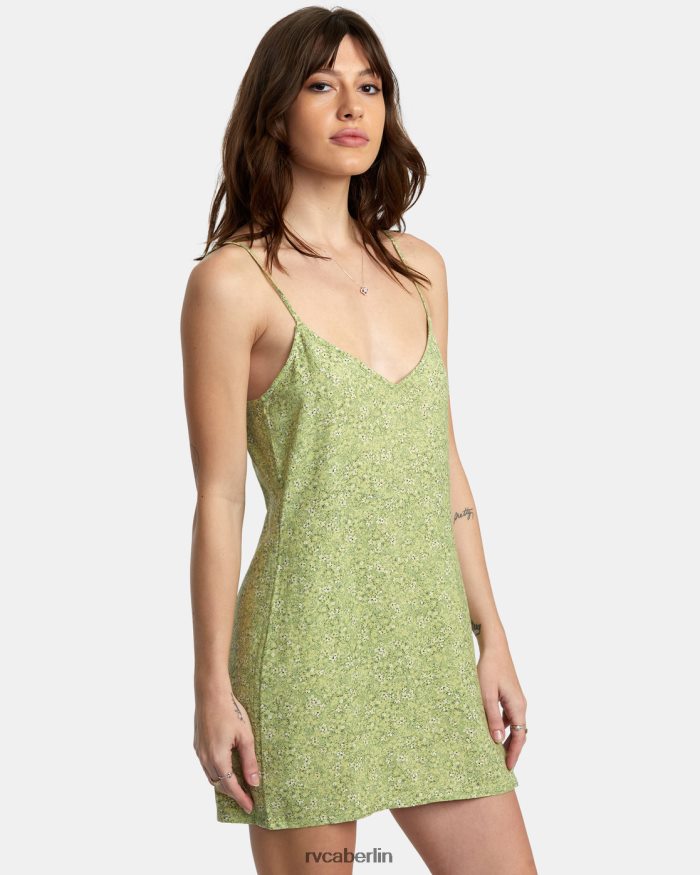 RVCA Slip-Up-Minikleid BF4L8X1600 Kleidung Farn Frauen