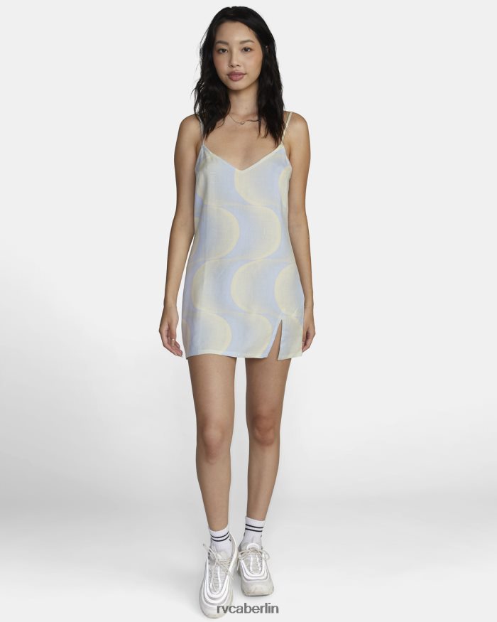 RVCA Slip-Up-Minikleid BF4L8X1608 Kleidung Halogenblau Frauen