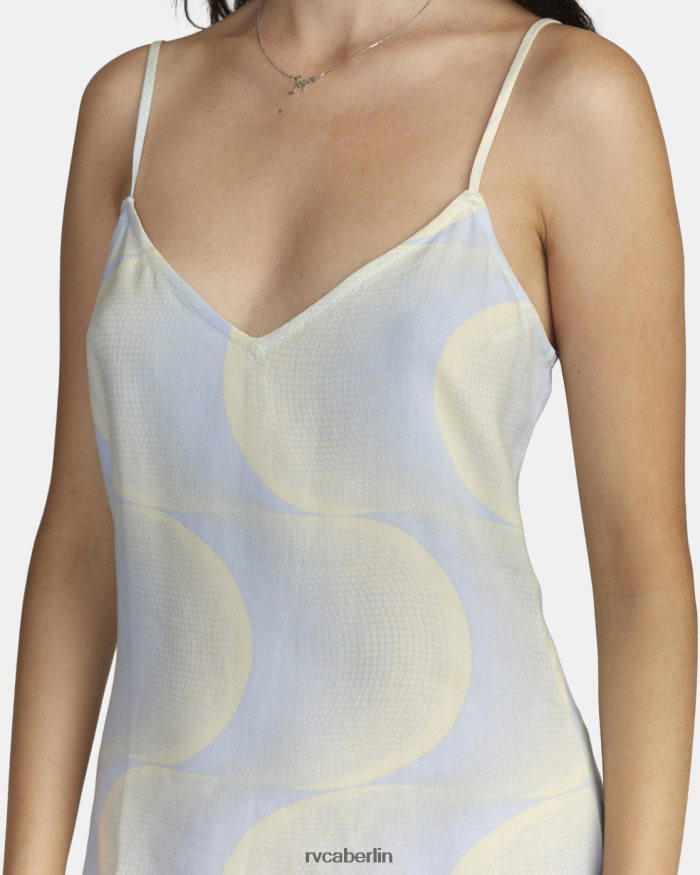 RVCA Slip-Up-Minikleid BF4L8X1608 Kleidung Halogenblau Frauen