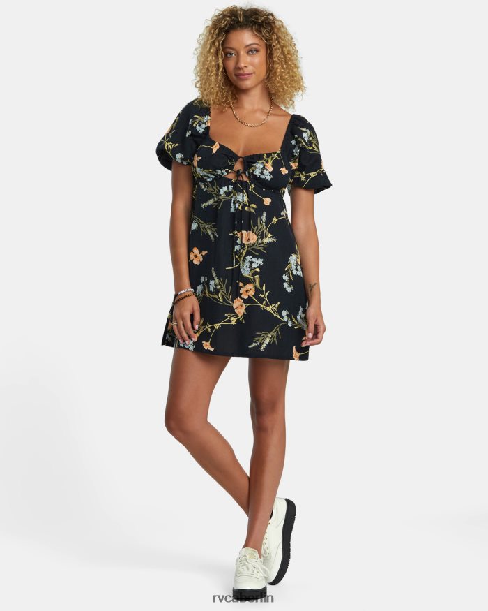 RVCA Sweet-Talk-Minikleid BF4L8X1211 Kleidung Schwarz Frauen