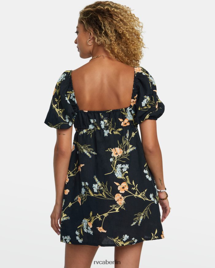 RVCA Sweet-Talk-Minikleid BF4L8X1211 Kleidung Schwarz Frauen