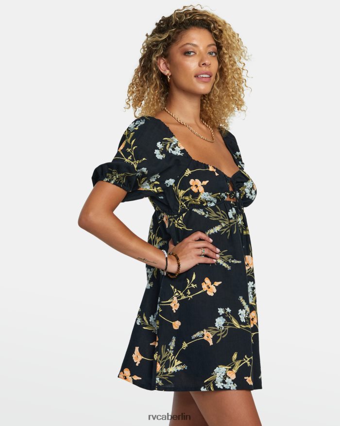 RVCA Sweet-Talk-Minikleid BF4L8X1211 Kleidung Schwarz Frauen