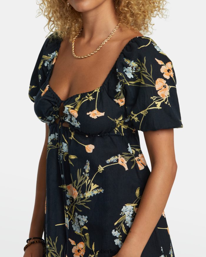 RVCA Sweet-Talk-Minikleid BF4L8X1211 Kleidung Schwarz Frauen