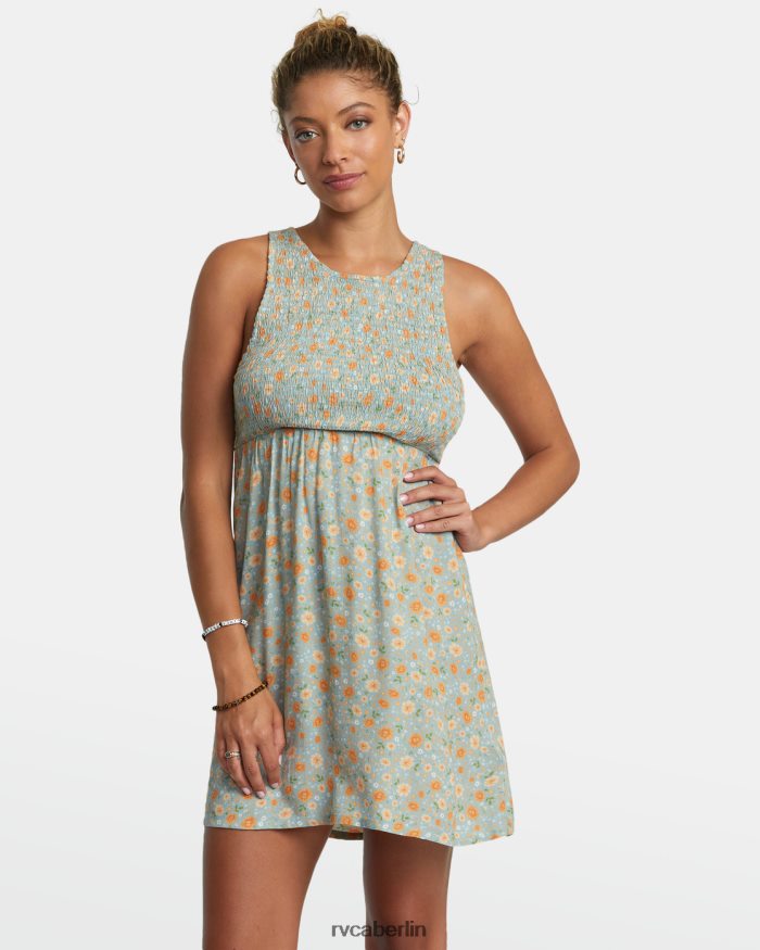 RVCA Trigger-Minikleid BF4L8X1169 Kleidung Schiefer Frauen