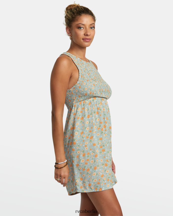 RVCA Trigger-Minikleid BF4L8X1169 Kleidung Schiefer Frauen