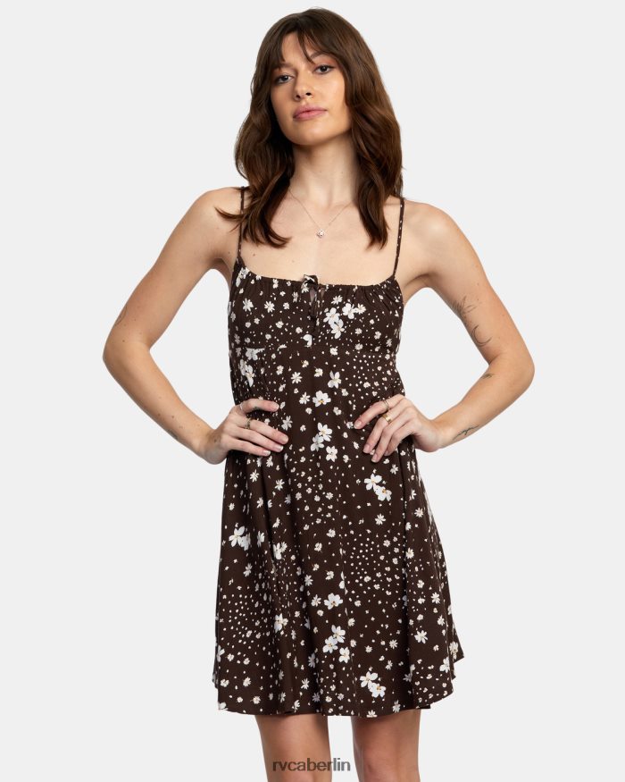 RVCA Überstunden-Sonnenkleid BF4L8X1657 Kleidung Java Frauen