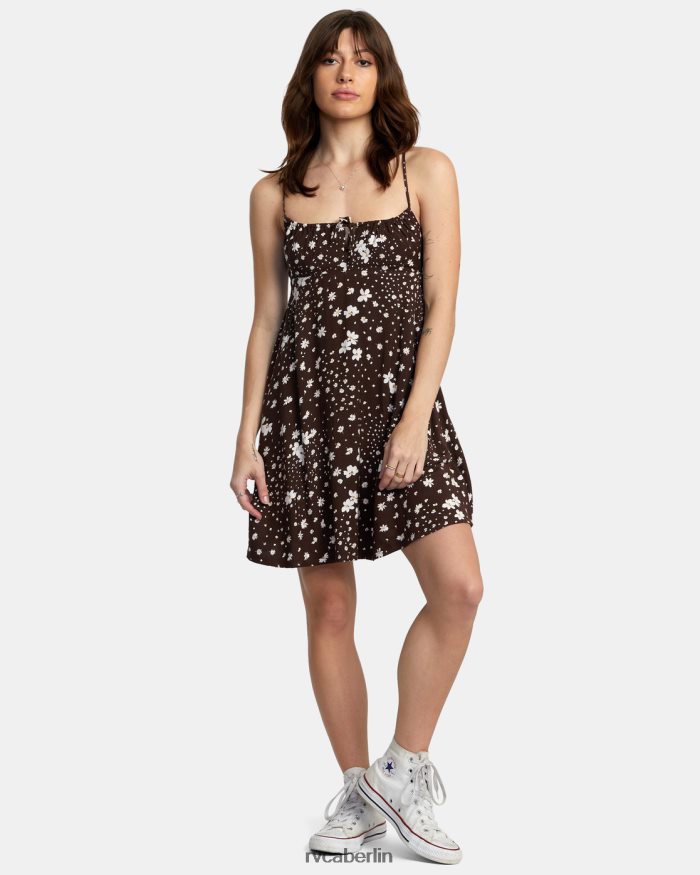 RVCA Überstunden-Sonnenkleid BF4L8X1657 Kleidung Java Frauen