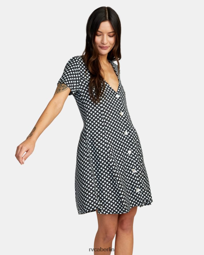 RVCA dezentes Minikleid BF4L8X1098 Kleidung Schwarz Frauen