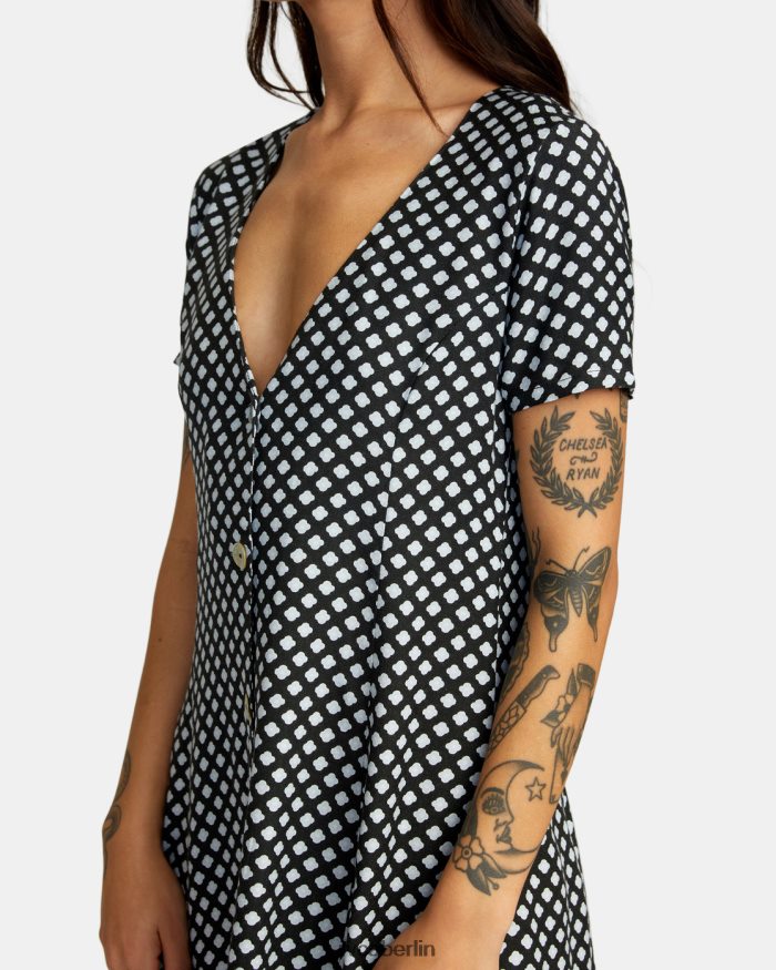 RVCA dezentes Minikleid BF4L8X1098 Kleidung Schwarz Frauen