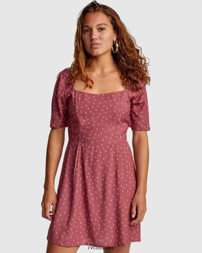 RVCA pfirsichfarbenes Kleid BF4L8X1731 Kleidung Pflaumenbeere Frauen
