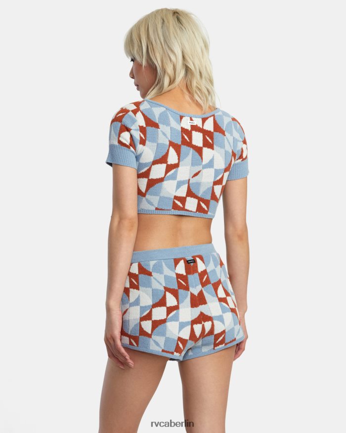 RVCA Geode elastische Shorts BF4L8X1400 Kleidung Sandelholz Frauen