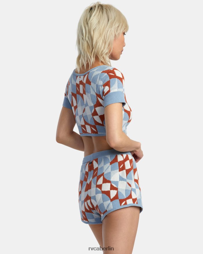 RVCA Geode elastische Shorts BF4L8X1400 Kleidung Sandelholz Frauen