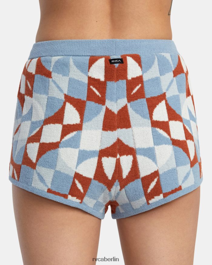 RVCA Geode elastische Shorts BF4L8X1400 Kleidung Sandelholz Frauen