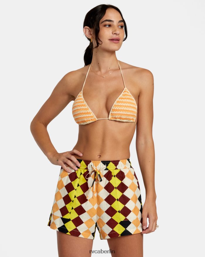 RVCA Greenpacha Cusco elastische Shorts BF4L8X1161 Kleidung multi Frauen