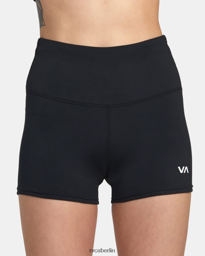 RVCA Kurze Trainingsshorts BF4L8X1278 Kleidung Schwarz Frauen