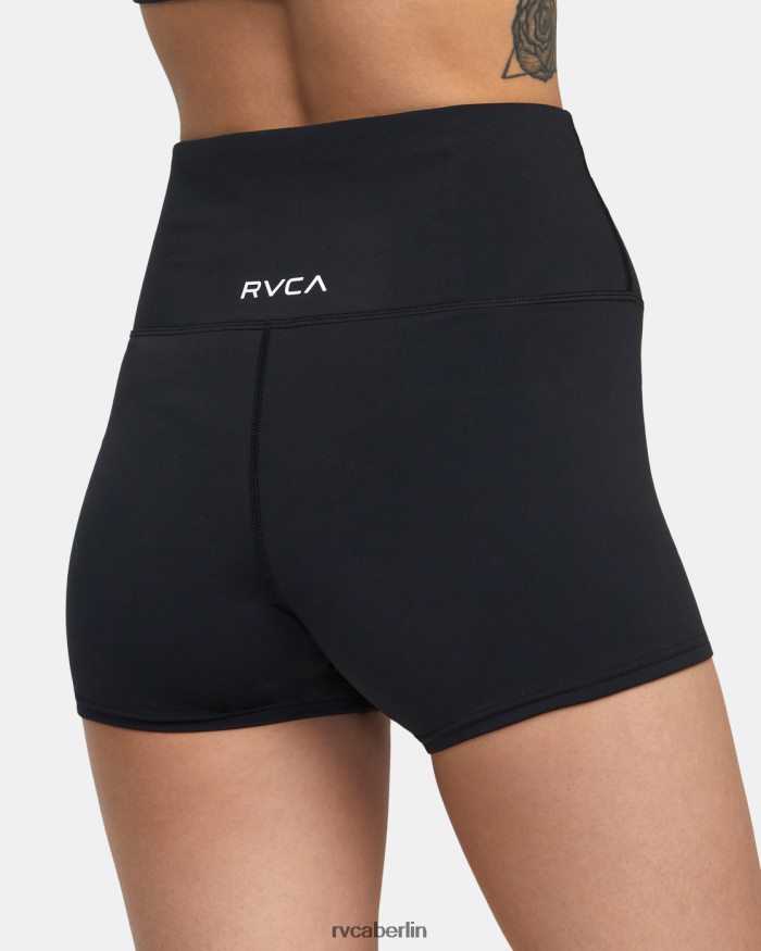 RVCA Kurze Trainingsshorts BF4L8X1278 Kleidung Schwarz Frauen
