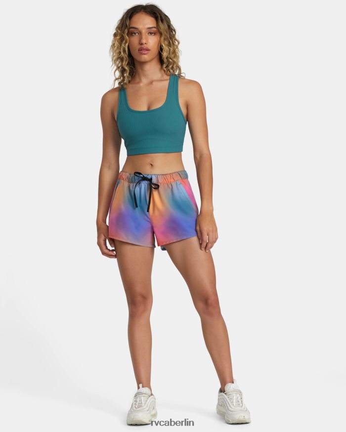 RVCA Rose Machado Trainingsshorts BF4L8X1205 Kleidung Rosenverlauf Frauen
