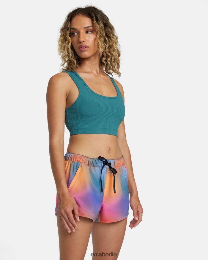 RVCA Rose Machado Trainingsshorts BF4L8X1205 Kleidung Rosenverlauf Frauen