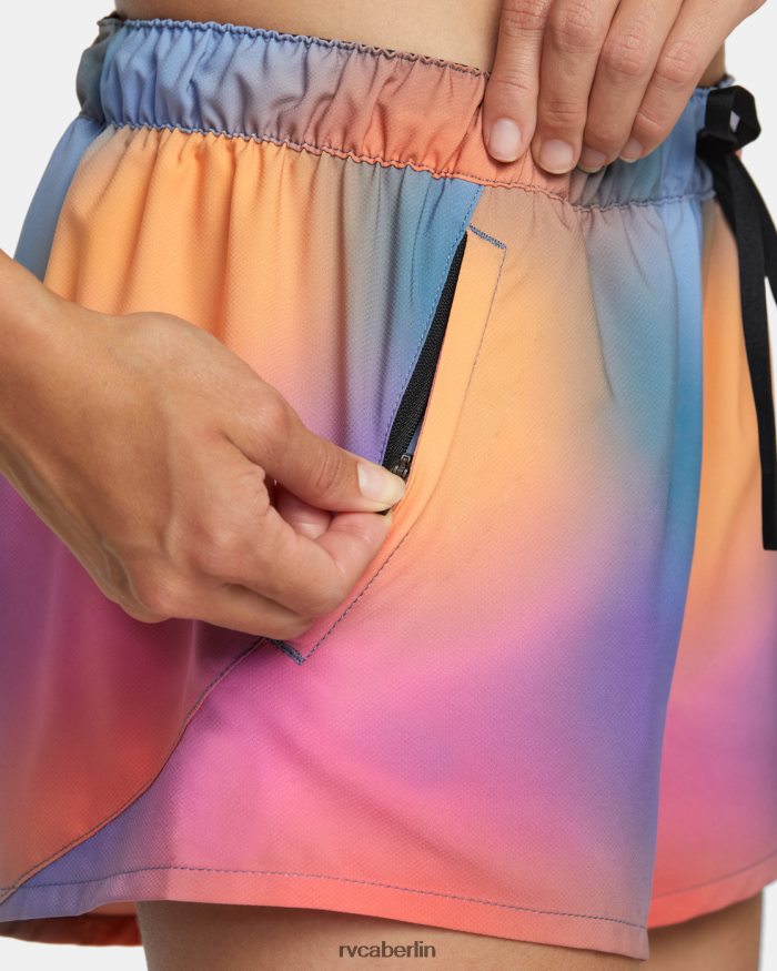 RVCA Rose Machado Trainingsshorts BF4L8X1205 Kleidung Rosenverlauf Frauen