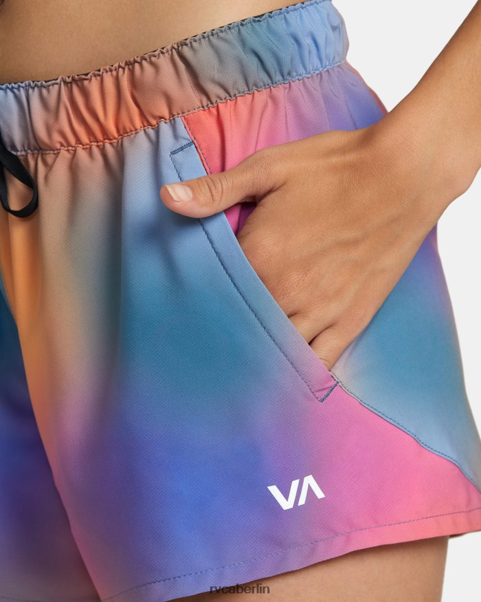 RVCA Rose Machado Trainingsshorts BF4L8X1205 Kleidung Rosenverlauf Frauen