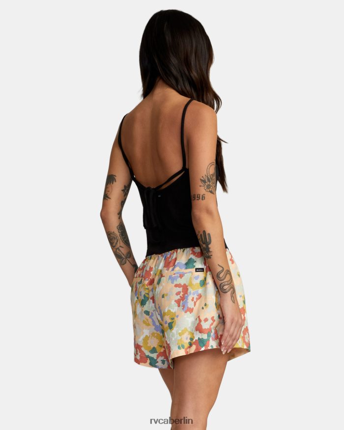 RVCA Sawyer-Shorts aus Leinen mit elastischem Bund BF4L8X1571 Kleidung multi Frauen