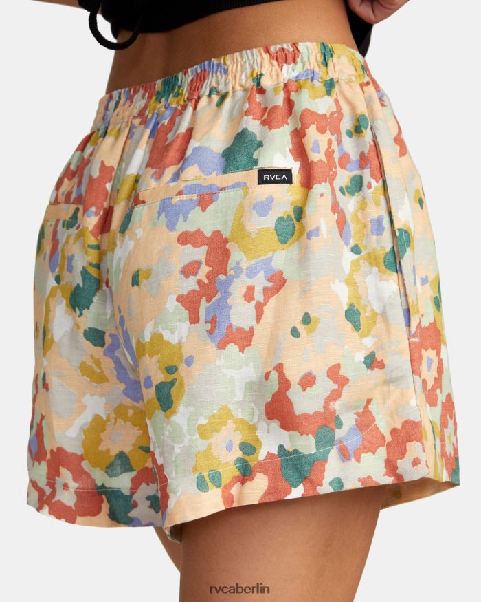 RVCA Sawyer-Shorts aus Leinen mit elastischem Bund BF4L8X1571 Kleidung multi Frauen