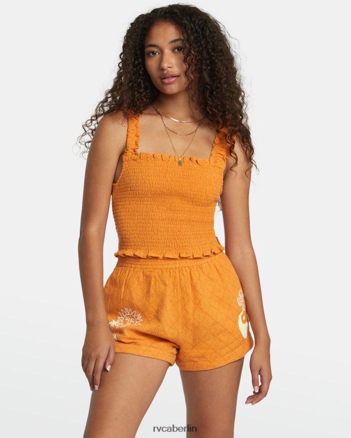 RVCA Sawyer-Webshorts BF4L8X1113 Kleidung Mandarine Frauen