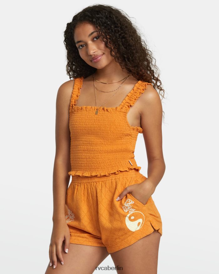RVCA Sawyer-Webshorts BF4L8X1113 Kleidung Mandarine Frauen