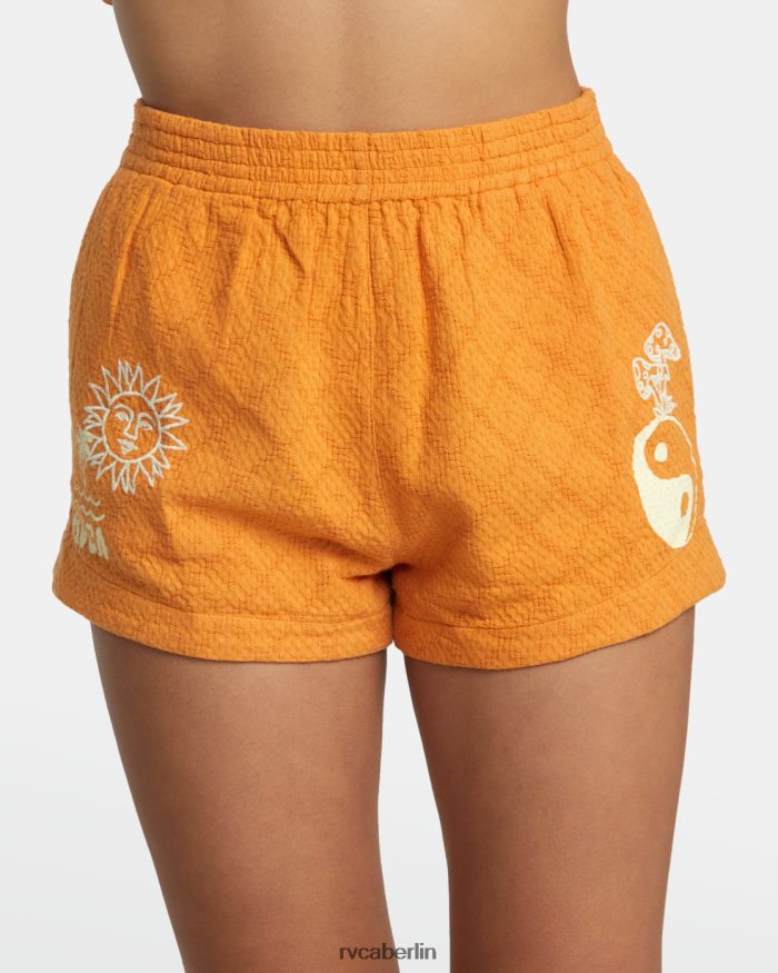 RVCA Sawyer-Webshorts BF4L8X1113 Kleidung Mandarine Frauen