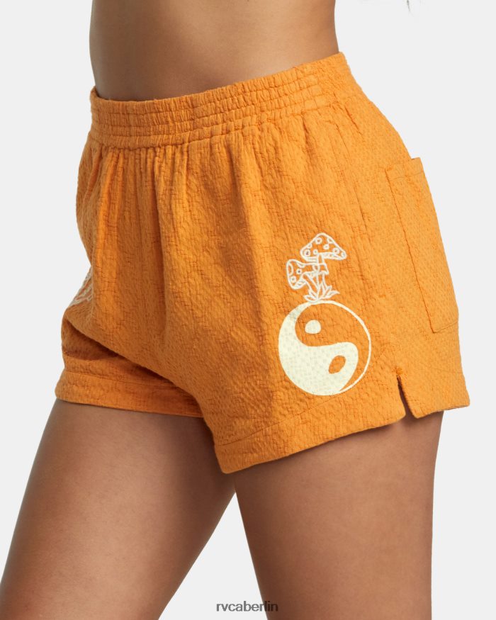 RVCA Sawyer-Webshorts BF4L8X1113 Kleidung Mandarine Frauen
