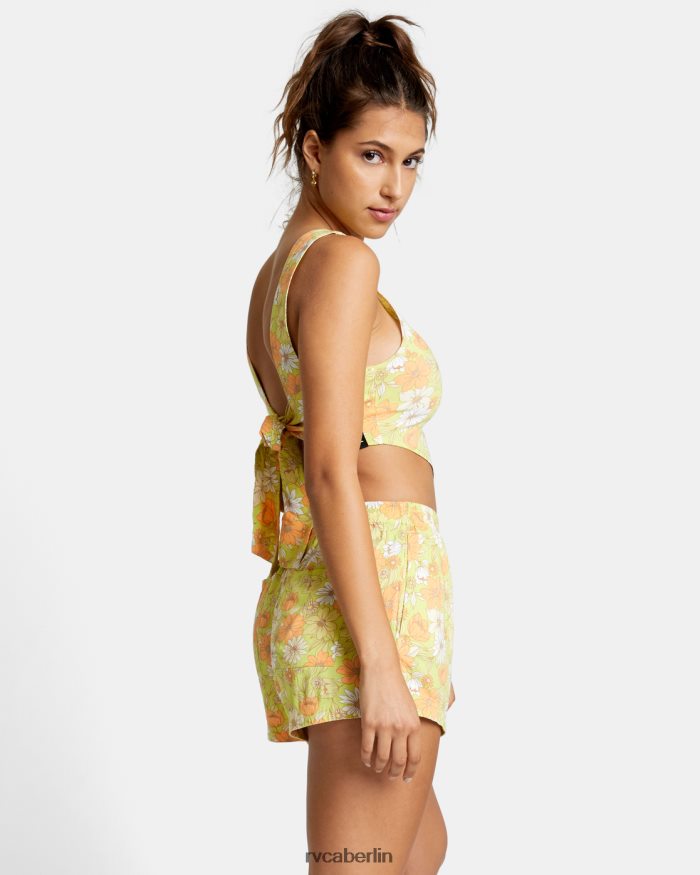 RVCA Sawyer-Webshorts BF4L8X1464 Kleidung Limeade Frauen