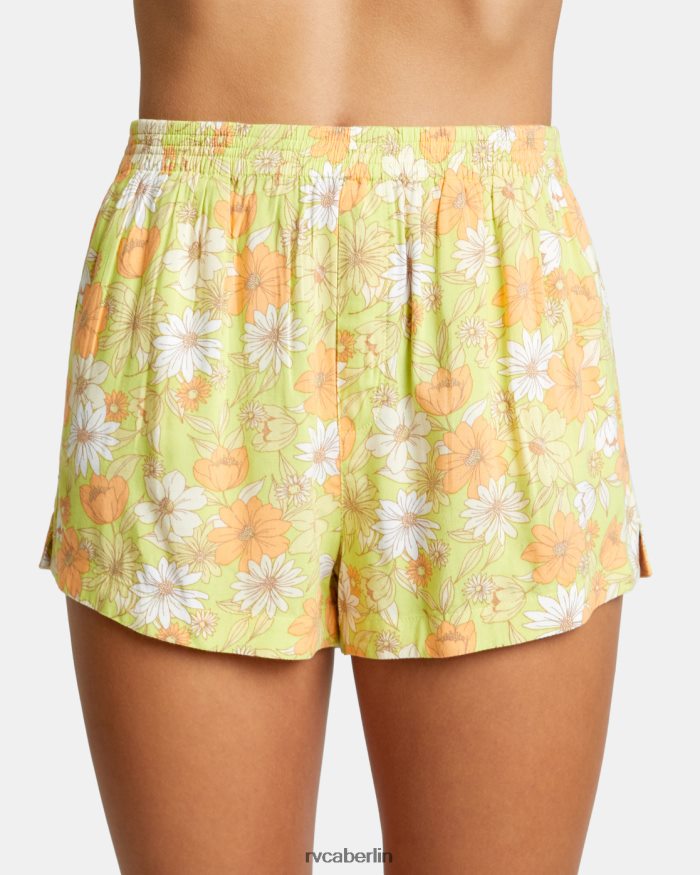 RVCA Sawyer-Webshorts BF4L8X1464 Kleidung Limeade Frauen